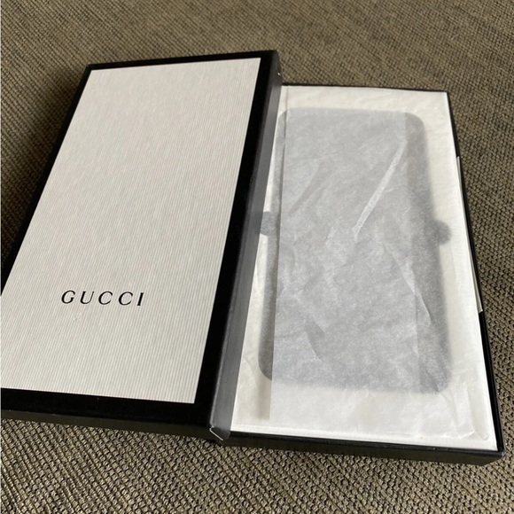 NEW NIB $360 GUCCI iPhone XS Max Case GG Supreme Monogram Ophidia - Picture 3 of 7